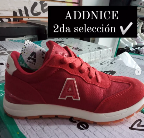 Zapatilla Addnice roja